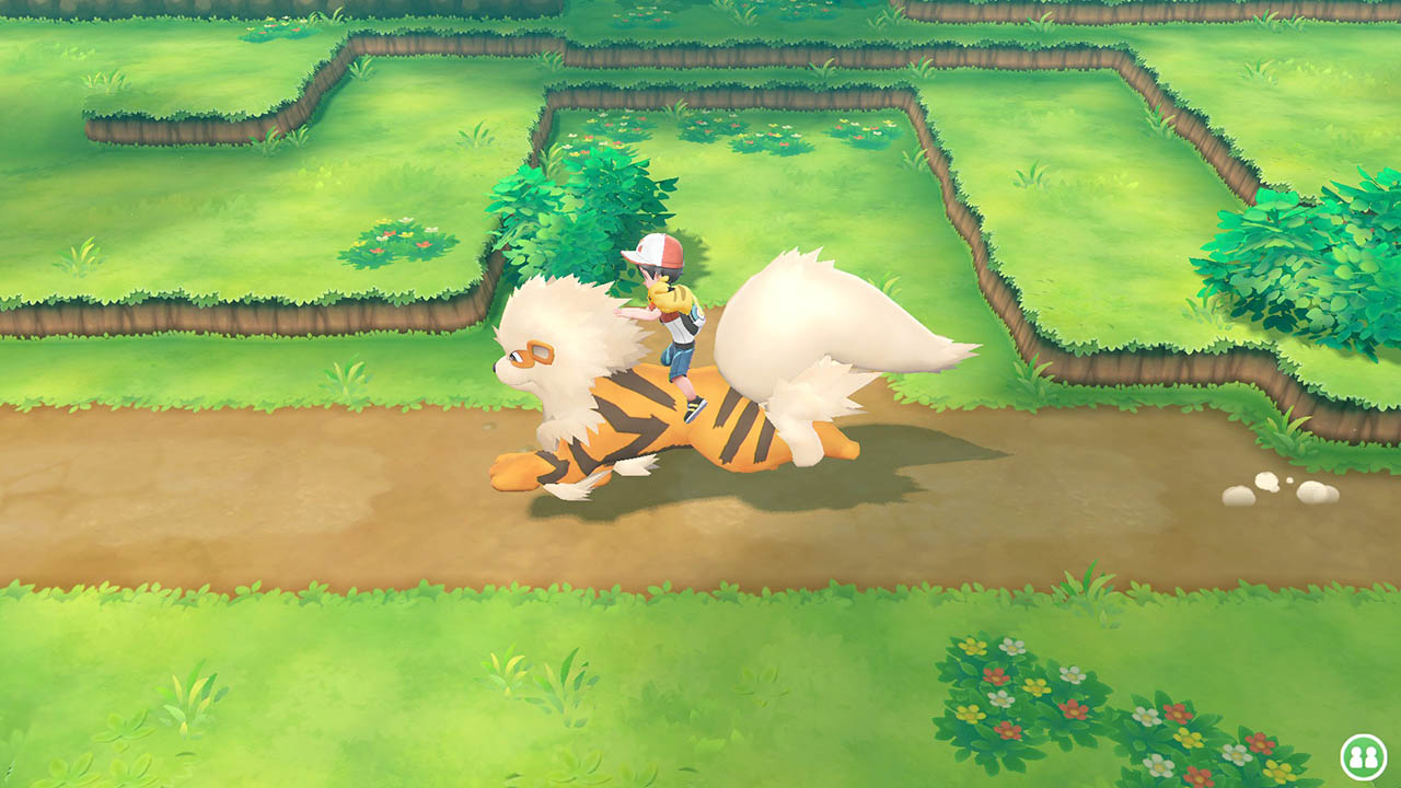 Pokemon Let's Go Eevee title screen for Nintendo Switch
