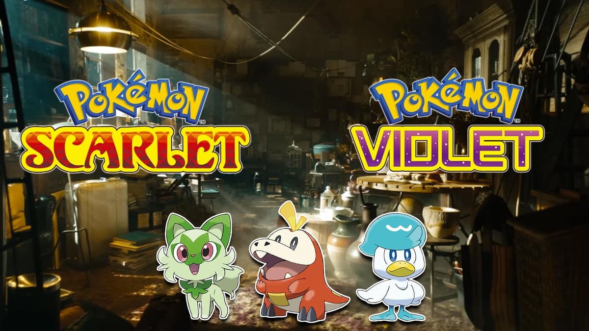 Pokemon Scarlet & Violet Double Pack title screen for Nintendo Switch