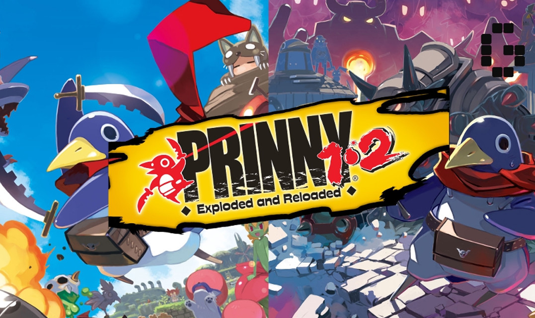 Prinny 1 & 2 Exploded And Reloaded title screen for Nintendo Switch
