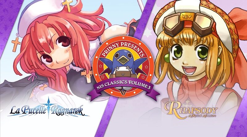 Prinny Presents NIS Classics Volume 2 title screen for Nintendo Switch