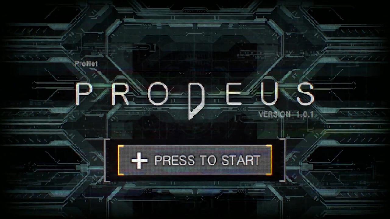 Prodeus title screen for Nintendo Switch
