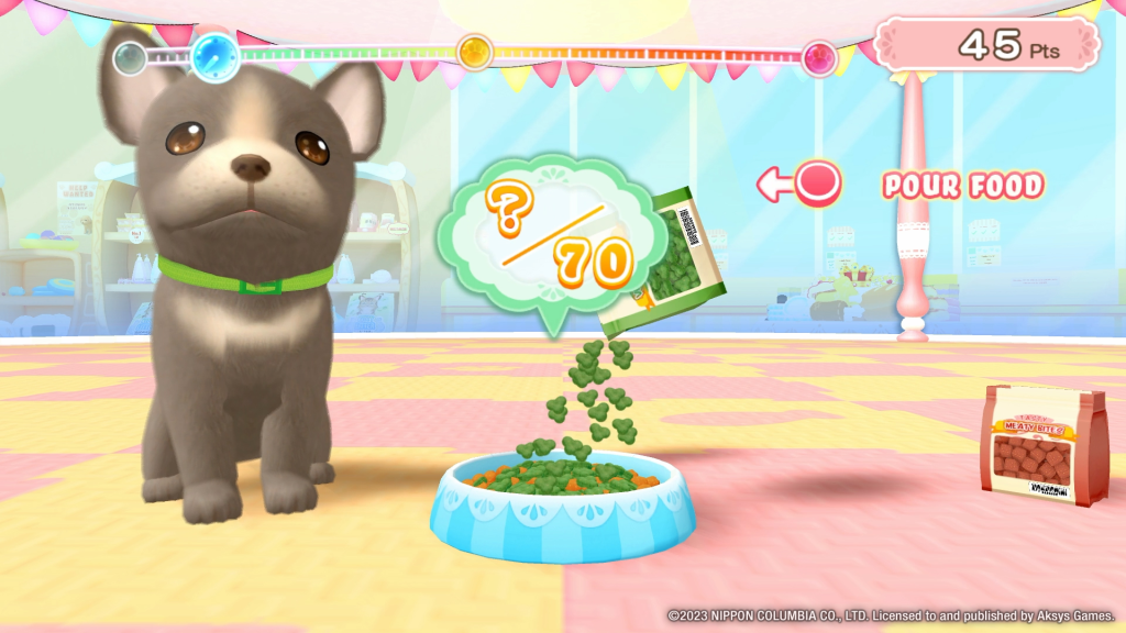 Pups & Purrs Pet Shop title screen for Nintendo Switch