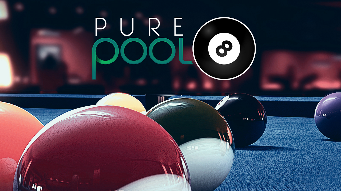 Pure Pool title screen for Nintendo Switch