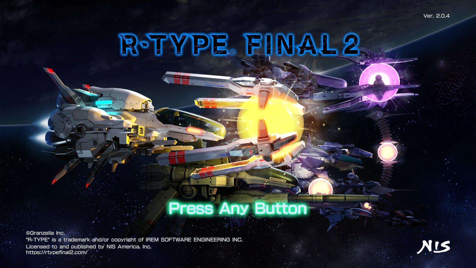 R-Type Final 2 [Limited Edition] title screen for Nintendo Switch