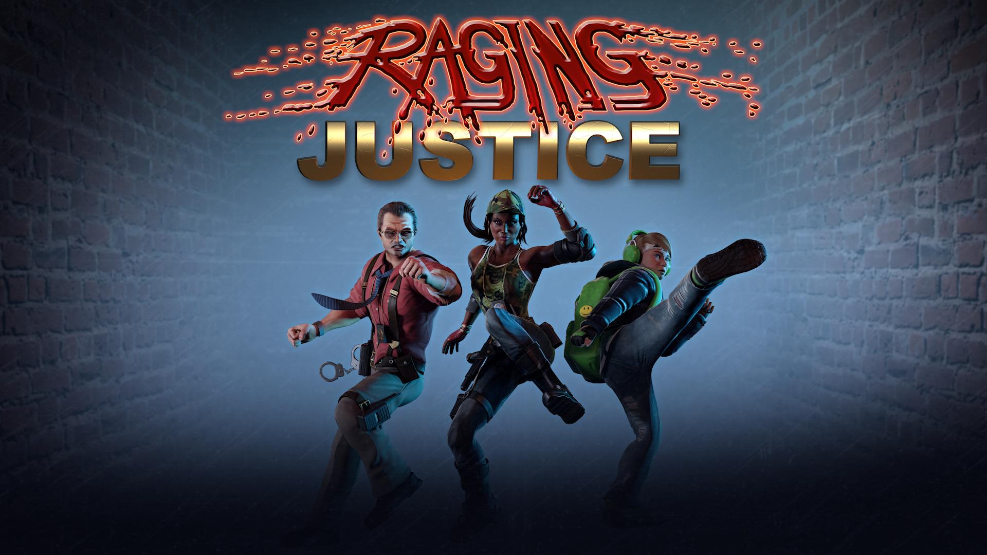 Raging Justice title screen for Nintendo Switch