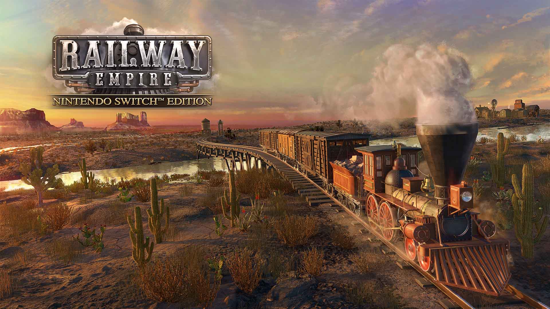 Railway Empire title screen for Nintendo Switch