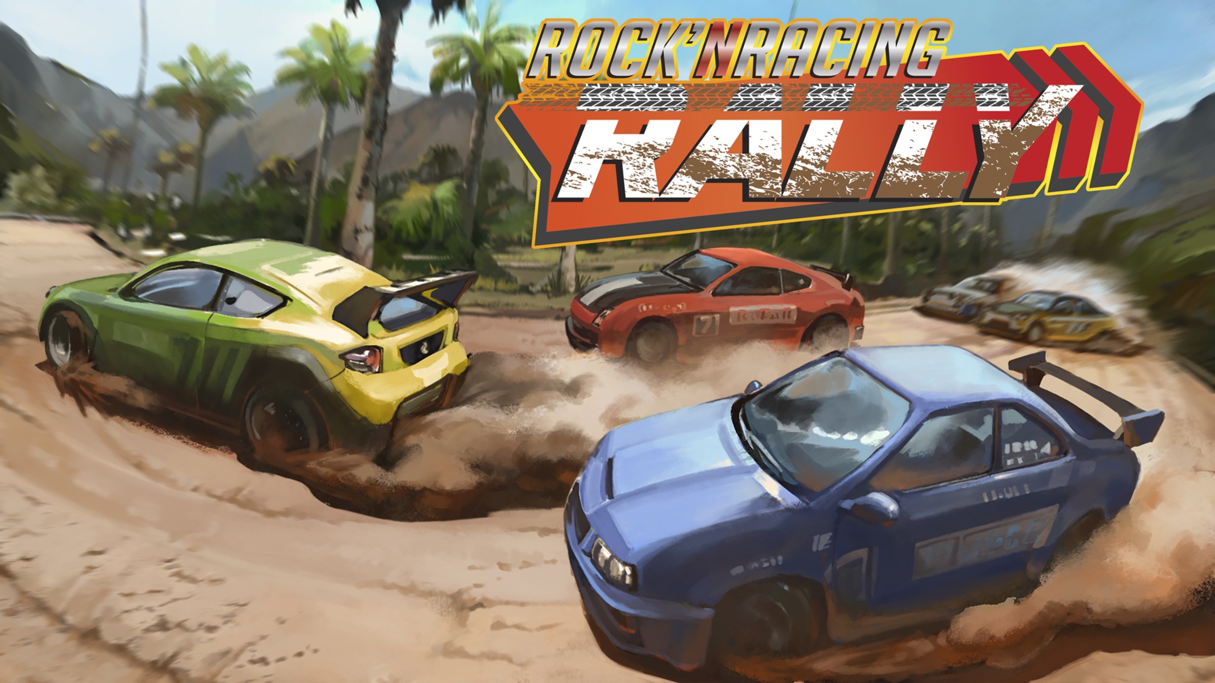 Rally Racers title screen for Nintendo Switch