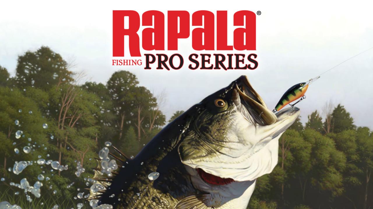 Rapala Fishing Pro Series title screen for Nintendo Switch
