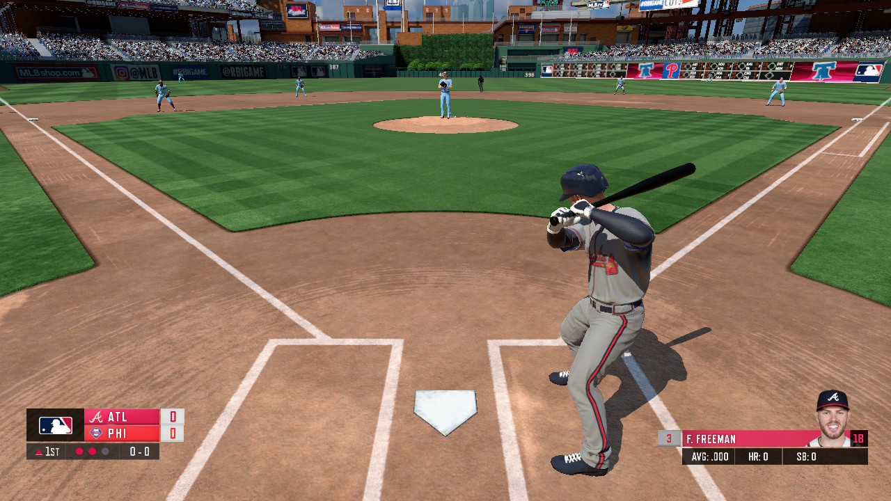 RBI Baseball 21 title screen for Nintendo Switch