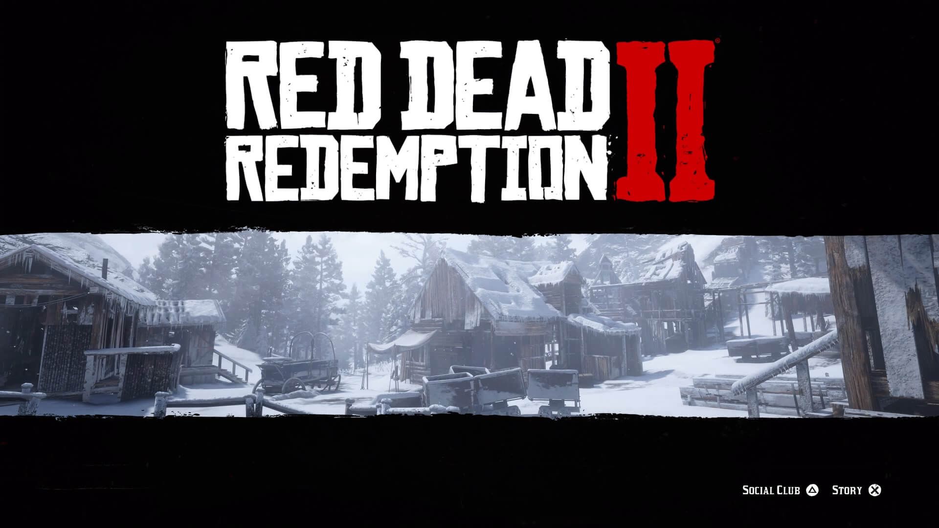 Red Dead Redemption title screen for Nintendo Switch