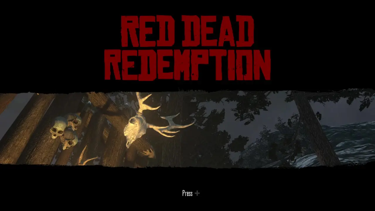 Red Dead Redemption title screen for Nintendo Switch