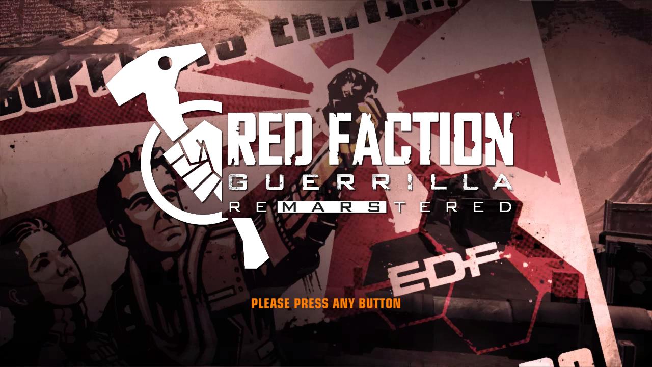 Red Faction: Guerrilla Re-Mars-tered title screen for Nintendo Switch