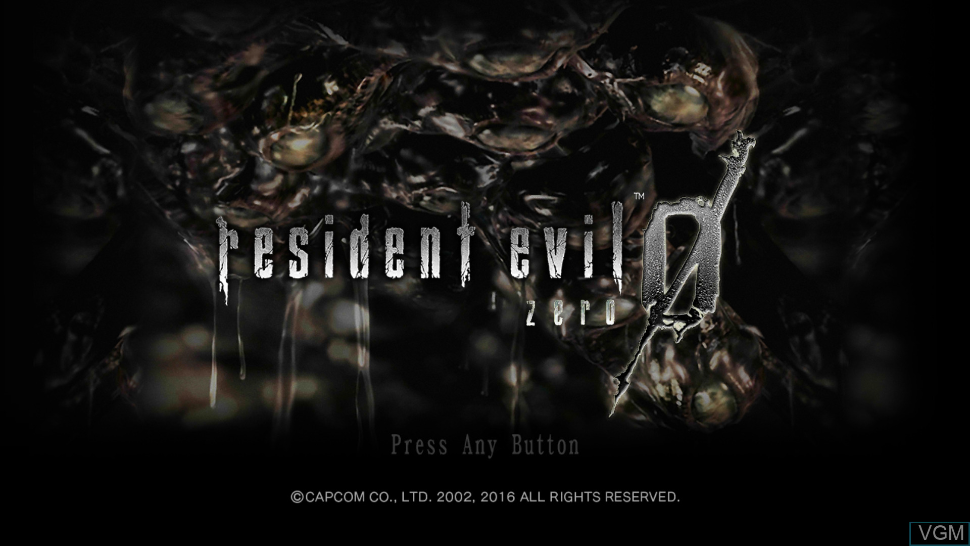Resident Evil Origins Collection title screen for Nintendo Switch