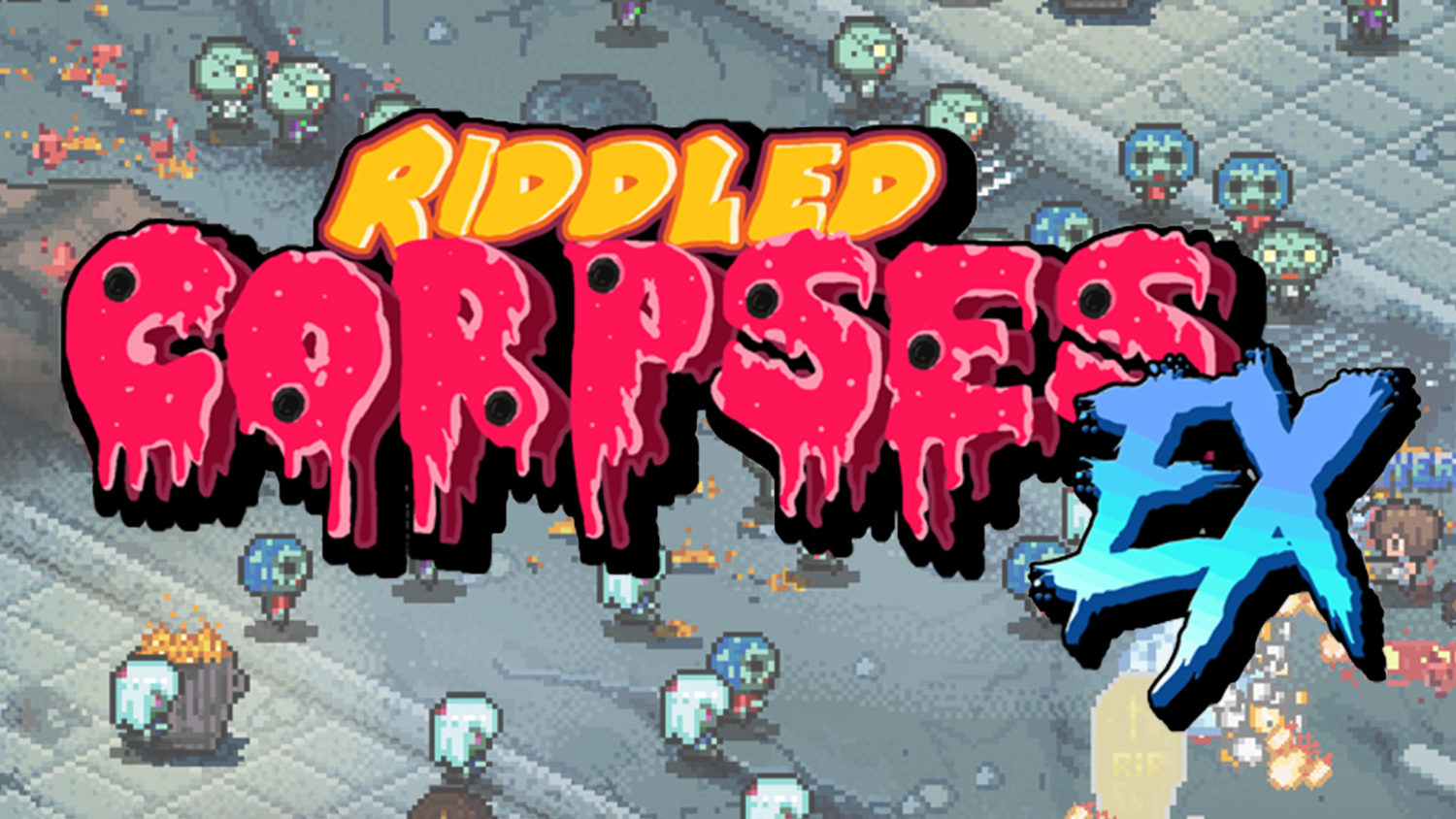 Riddled Corpses EX title screen for Nintendo Switch