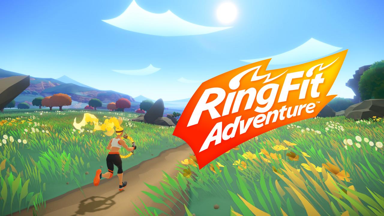 Ring Fit Adventure title screen for Nintendo Switch