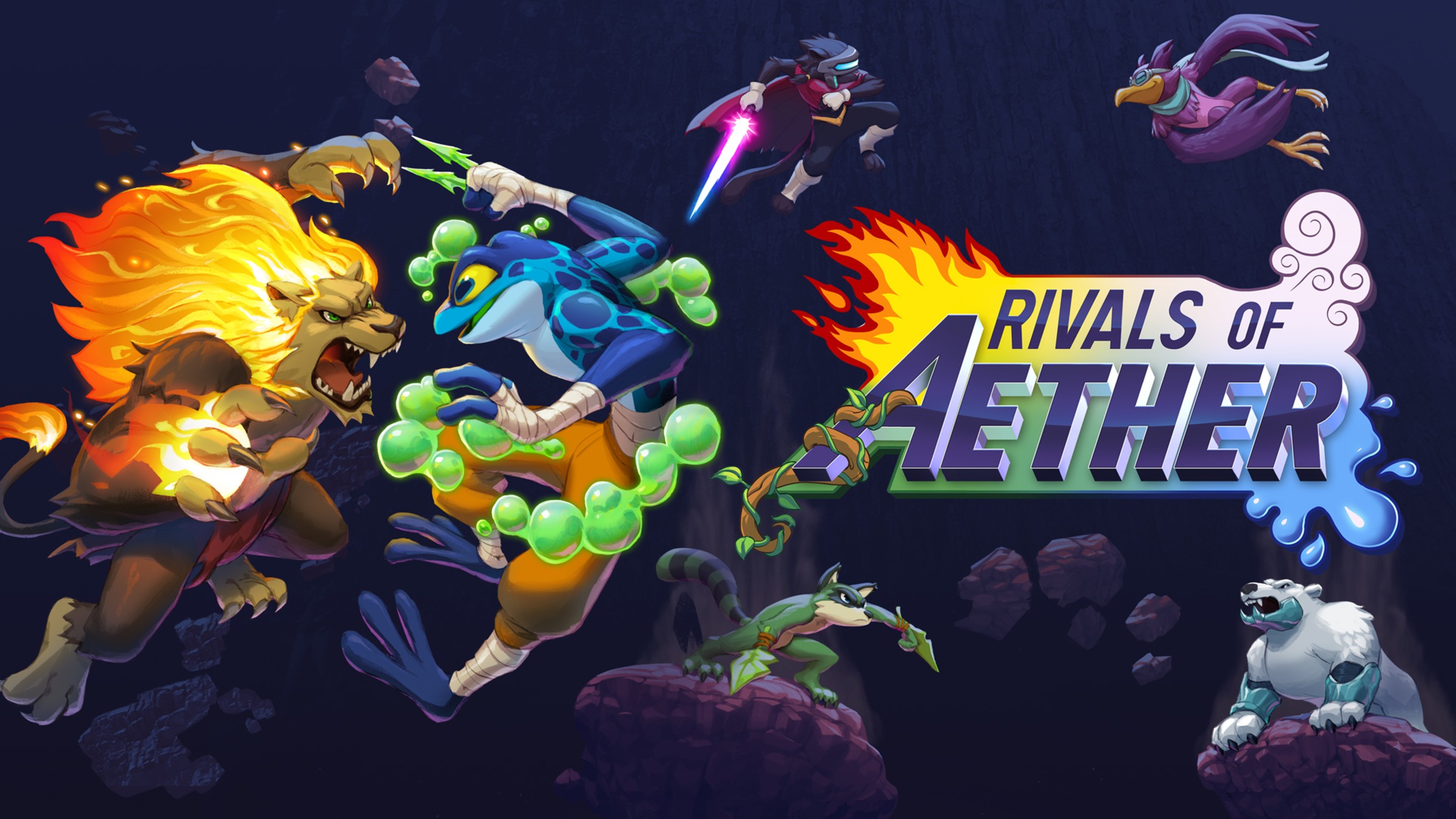Rivals of Aether title screen for Nintendo Switch