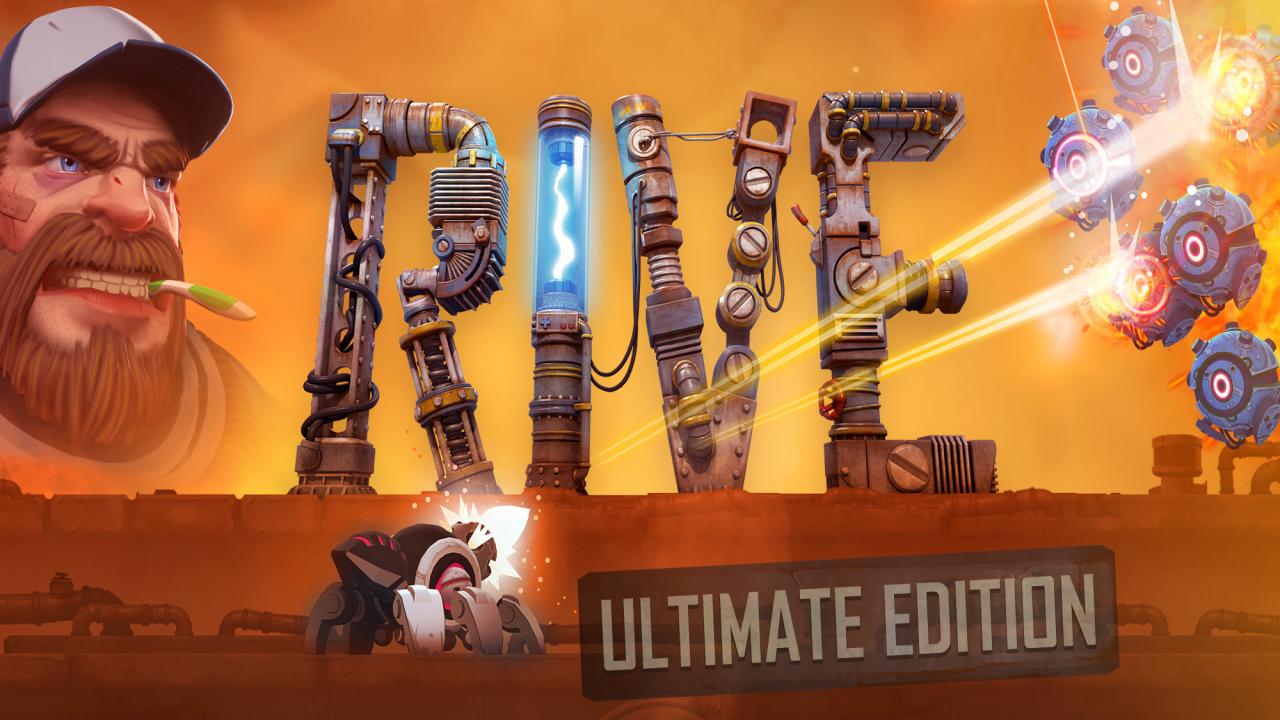 RIVE: Ultimate Edition title screen for Nintendo Switch