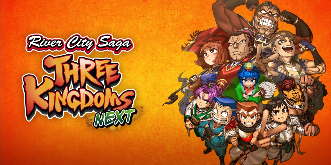 River City Saga: Three Kingdoms Next title screen for Nintendo Switch