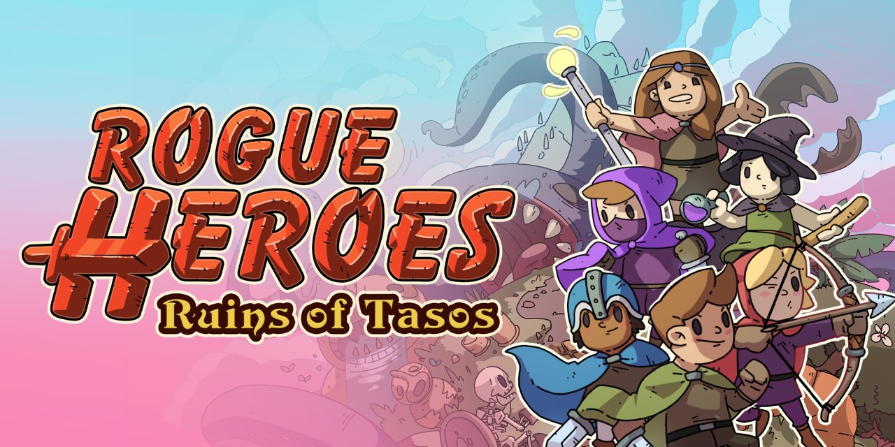 Rogue Heroes Ruins of Tasos title screen for Nintendo Switch