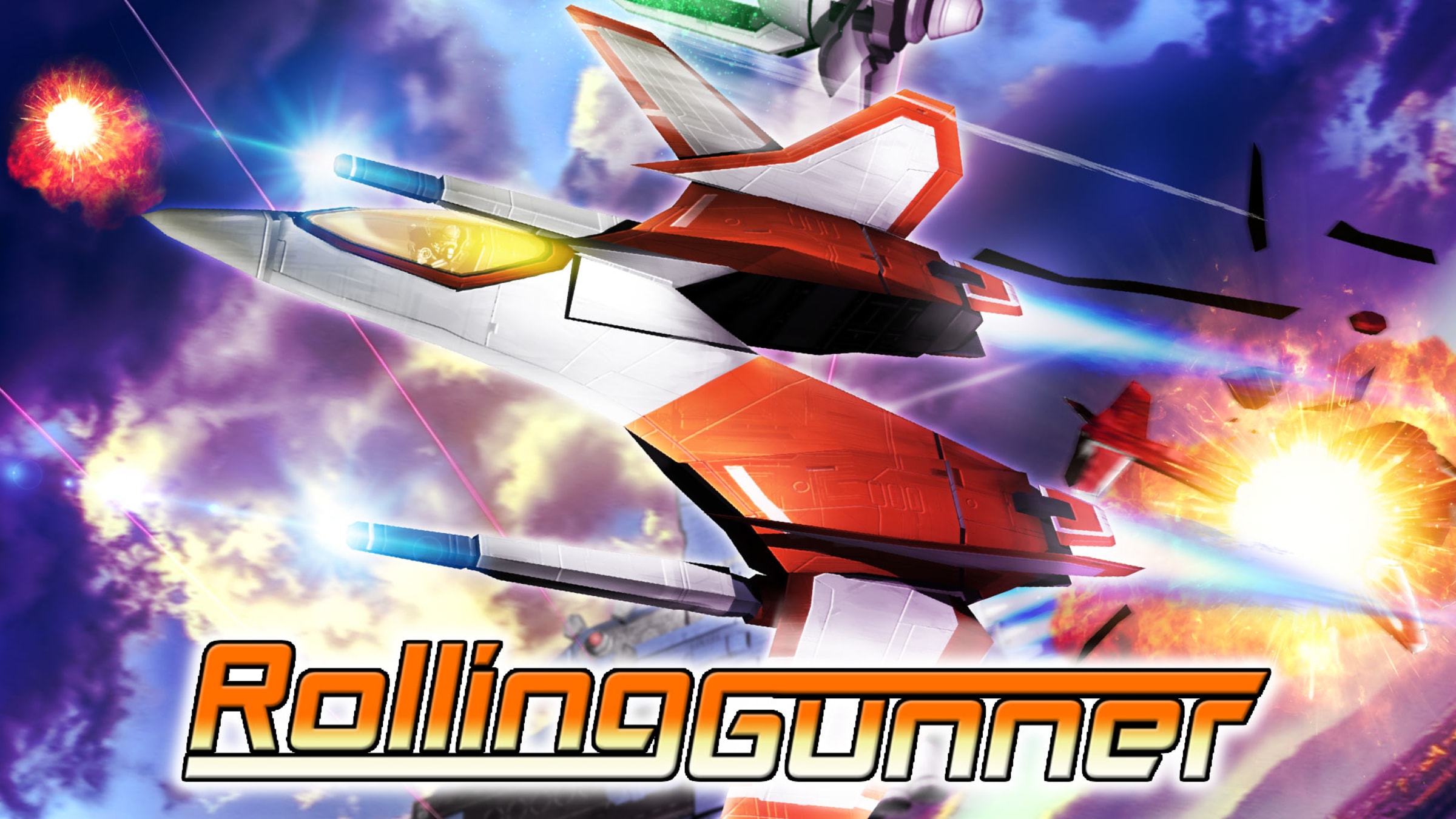 Rolling Gunner title screen for Nintendo Switch