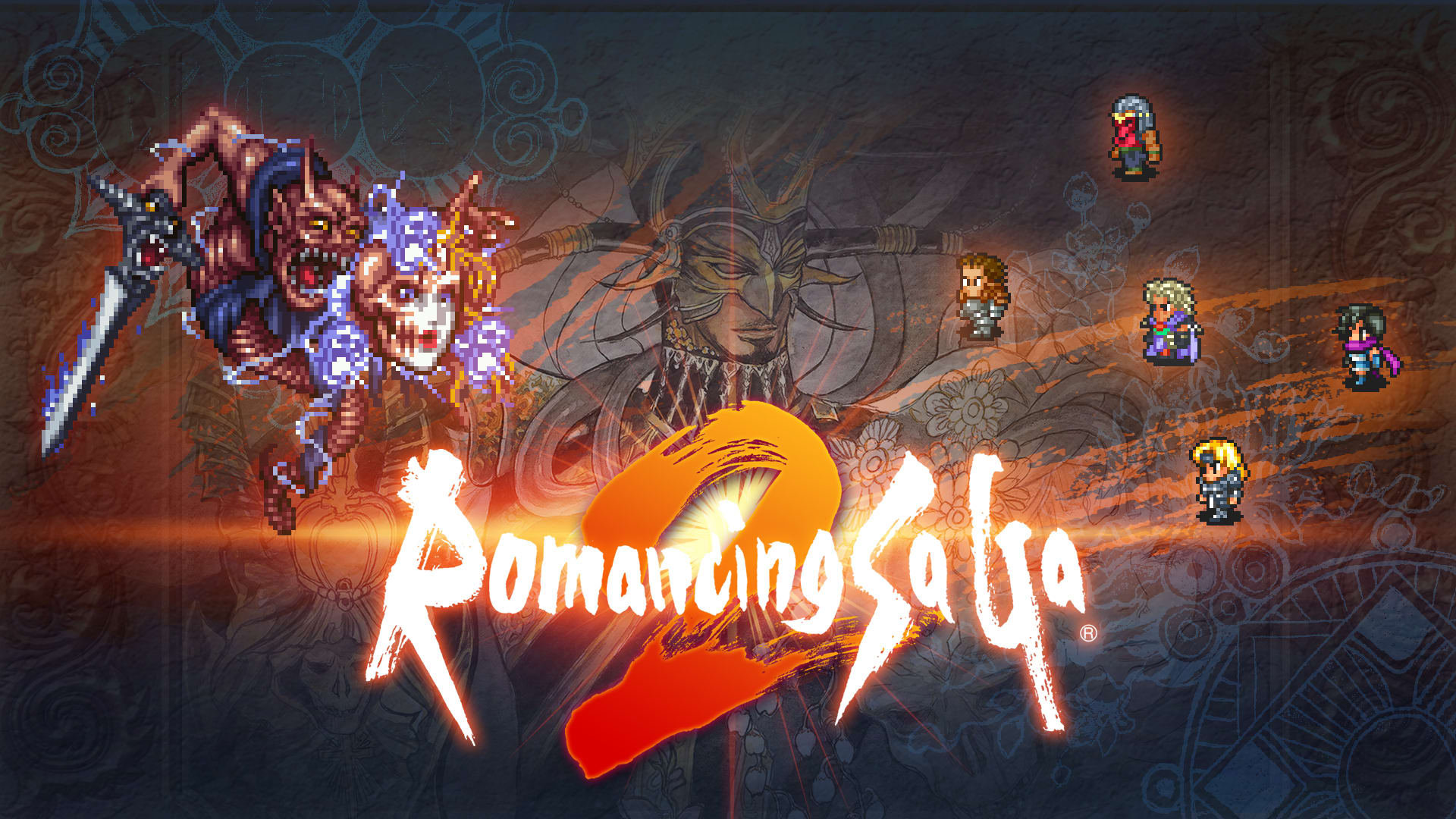 Romancing Saga 2 title screen for Nintendo Switch