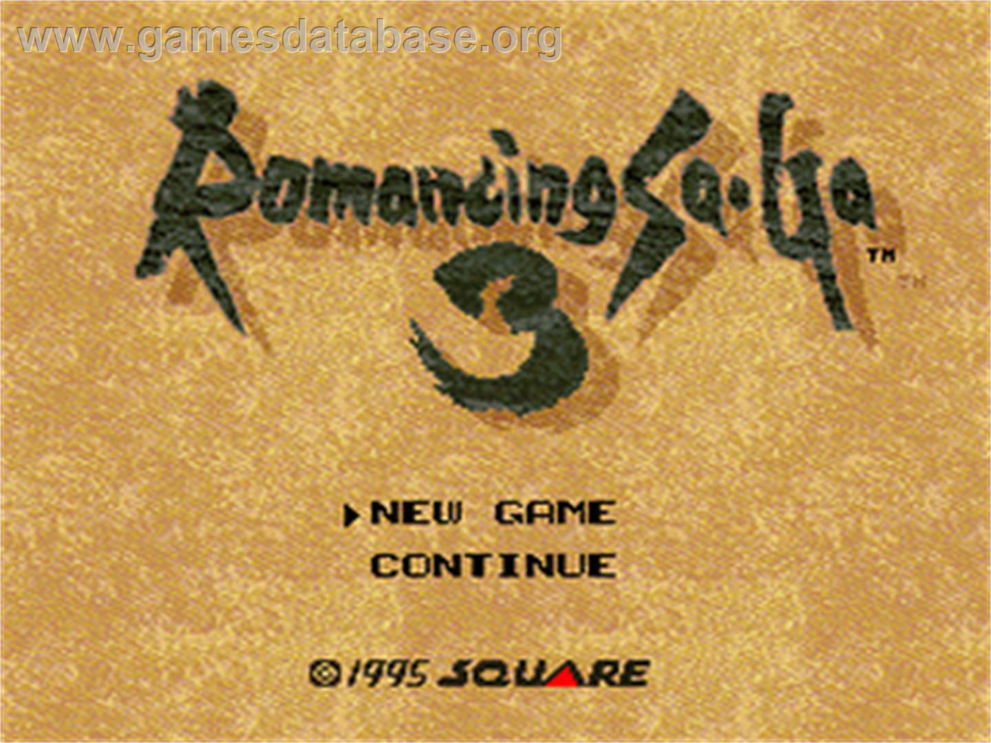 Romancing SaGa 3 title screen for Nintendo Switch