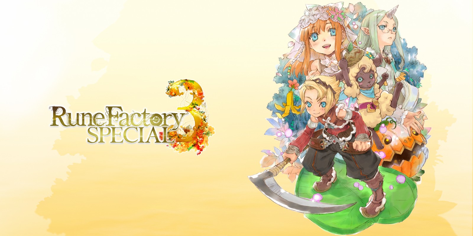 Rune Factory 3 Special title screen for Nintendo Switch