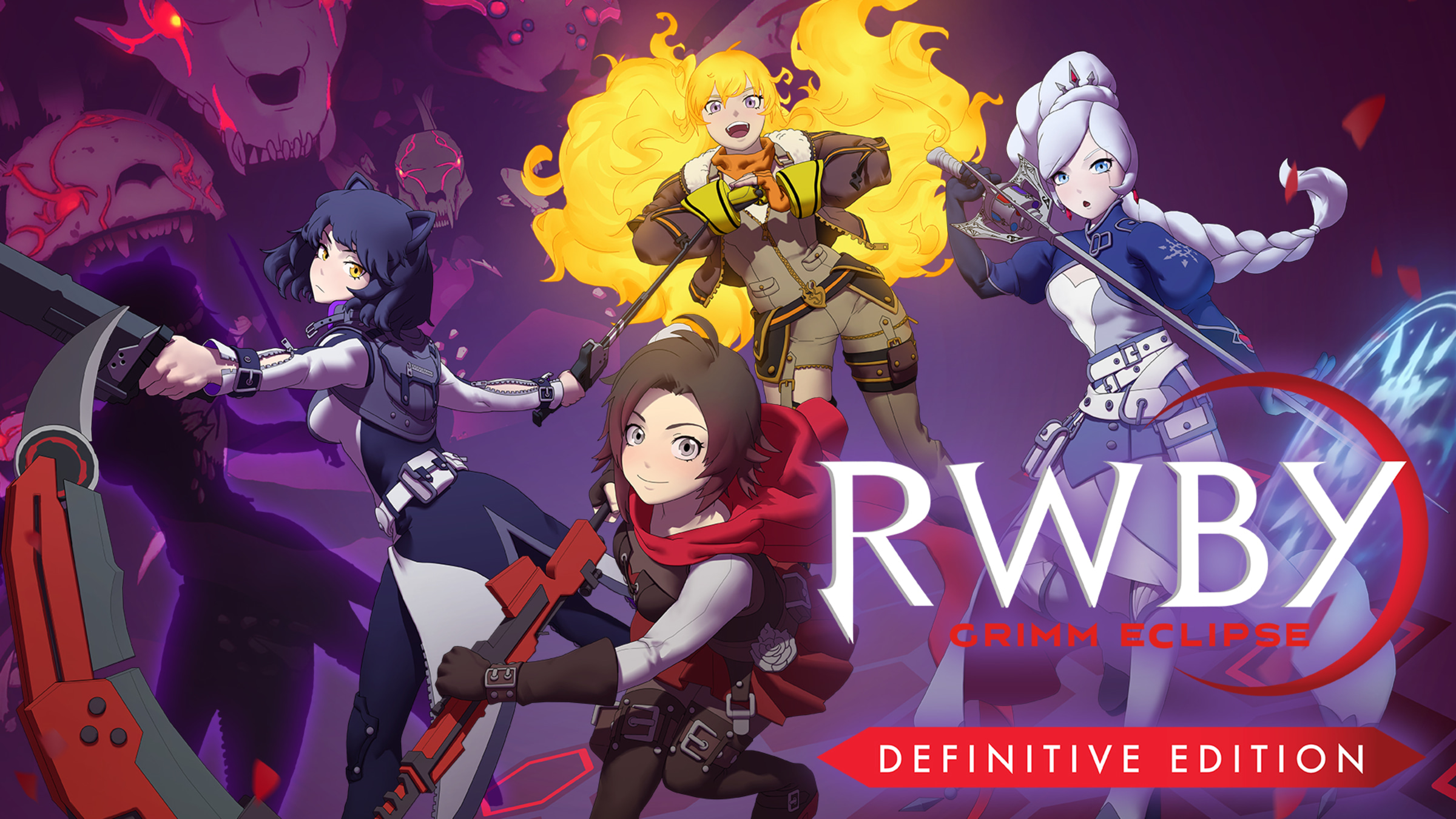 RWBY: Grimm Eclipse title screen for Nintendo Switch