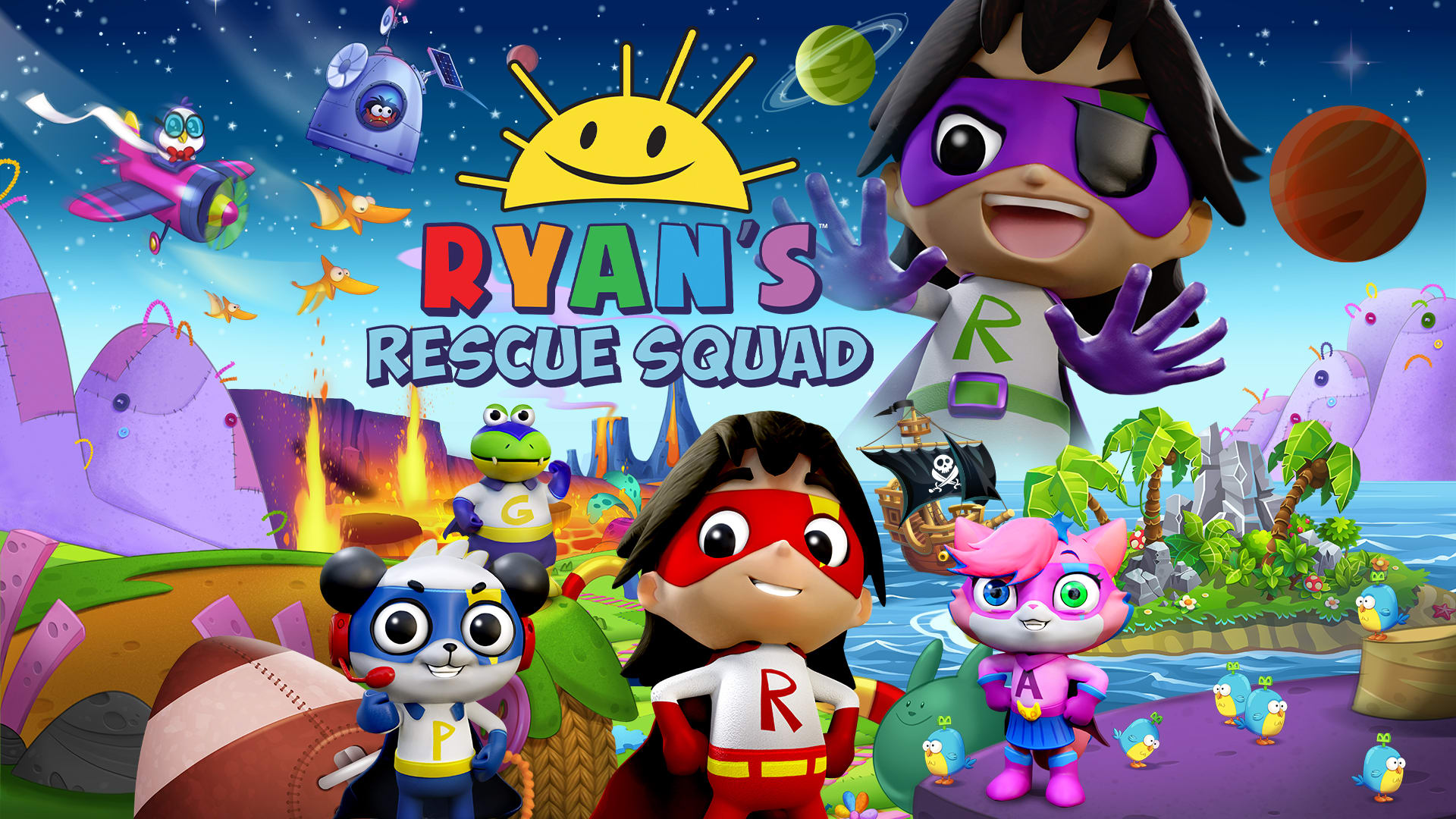 Ryan's Rescue Squad title screen for Nintendo Switch