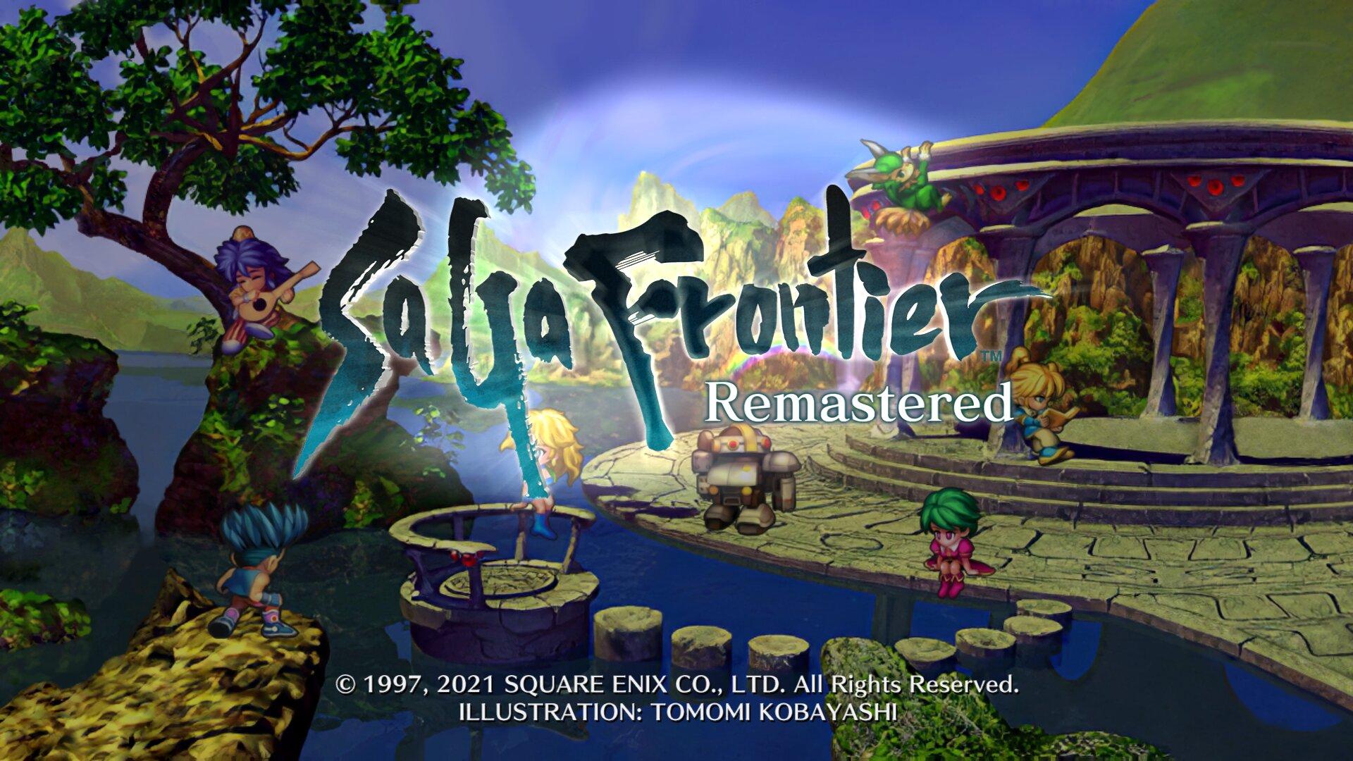 SaGa Frontier Remastered title screen for Nintendo Switch
