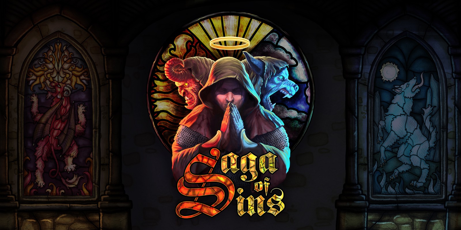 Saga of Sins title screen for Nintendo Switch