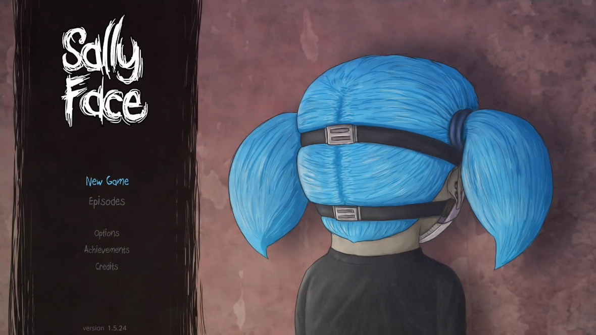 Sally Face title screen for Nintendo Switch