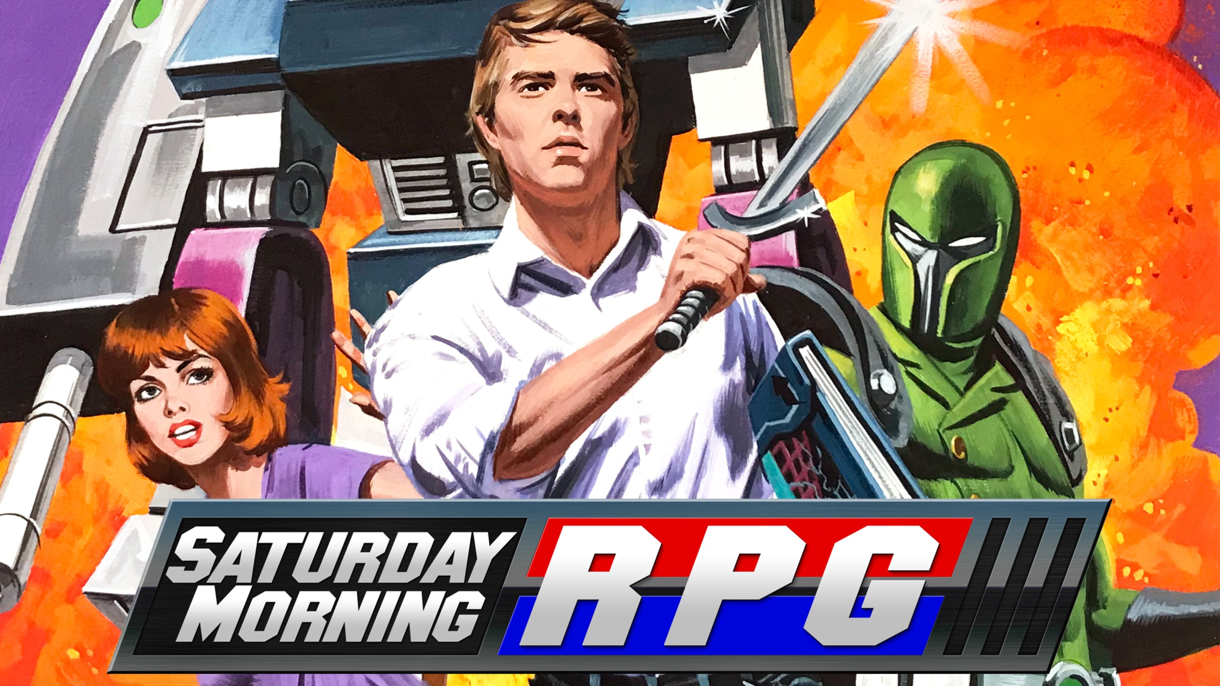 Saturday Morning RPG title screen for Nintendo Switch