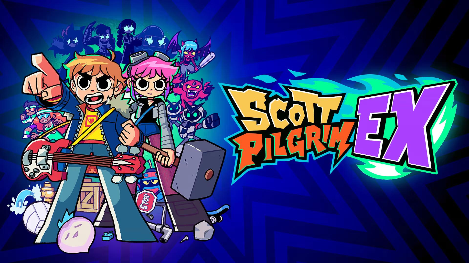 Scott Pilgrim EX title screen for Nintendo Switch
