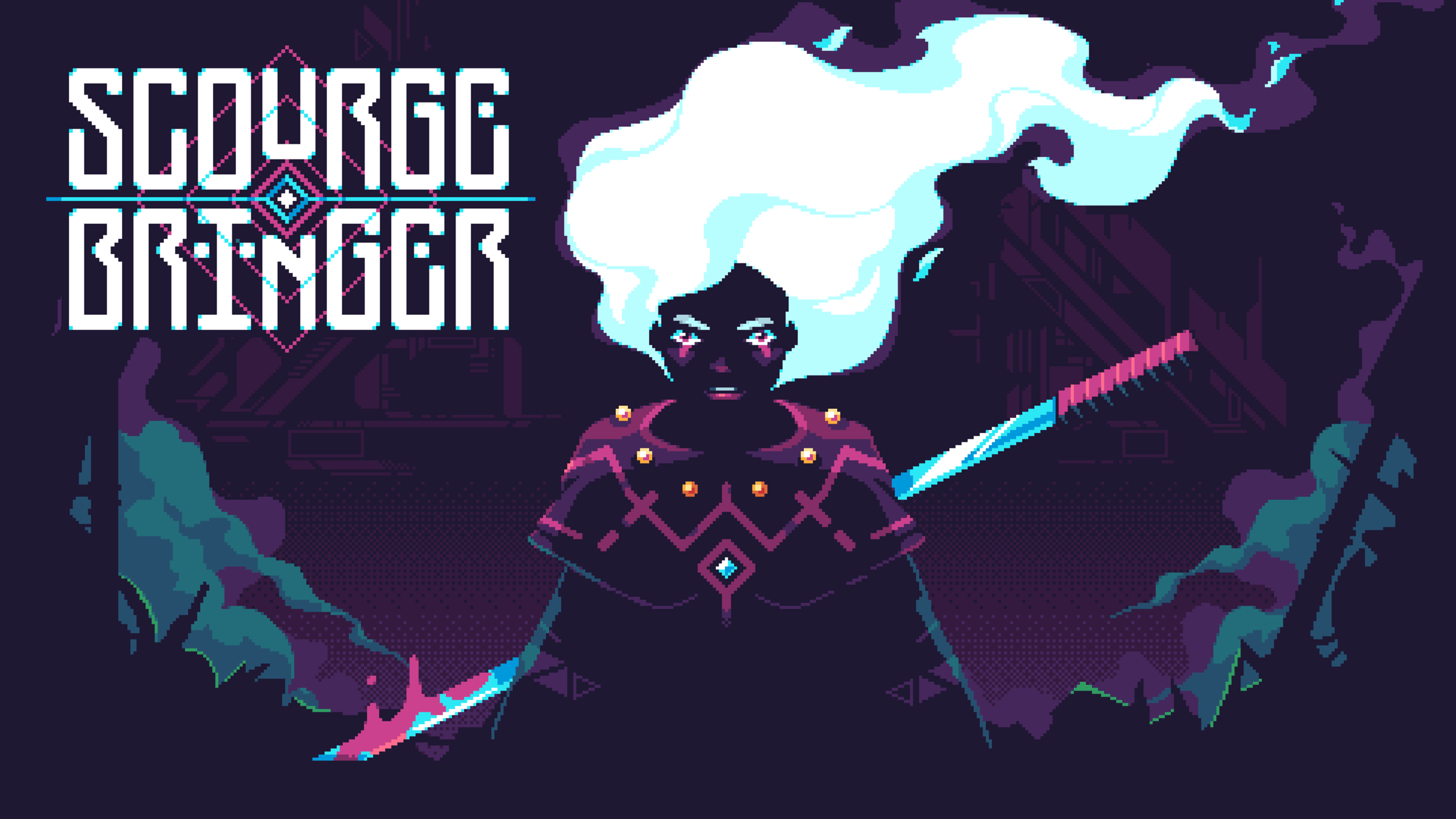 Scourge Bringer title screen for Nintendo Switch