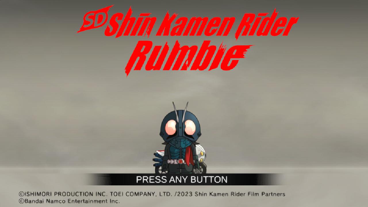 SD Shin Kamen Rider Rumble title screen for Nintendo Switch