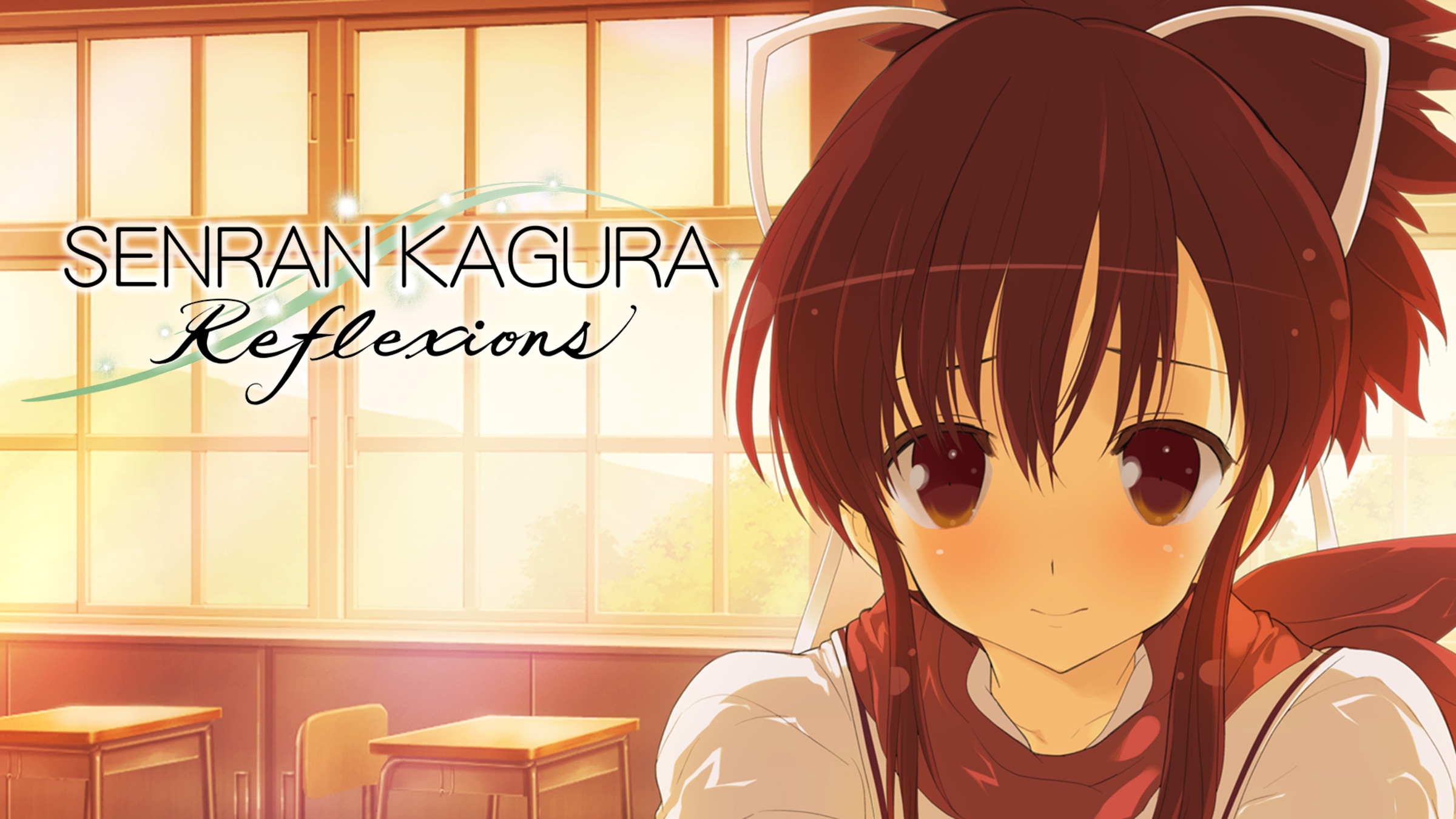 Senran Kagura Reflexions title screen for Nintendo Switch