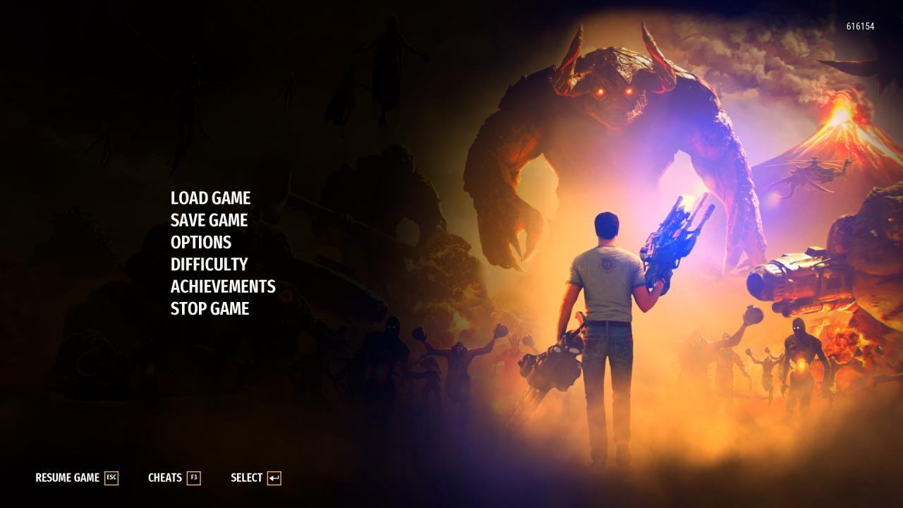 Serious Sam Collection title screen for Nintendo Switch