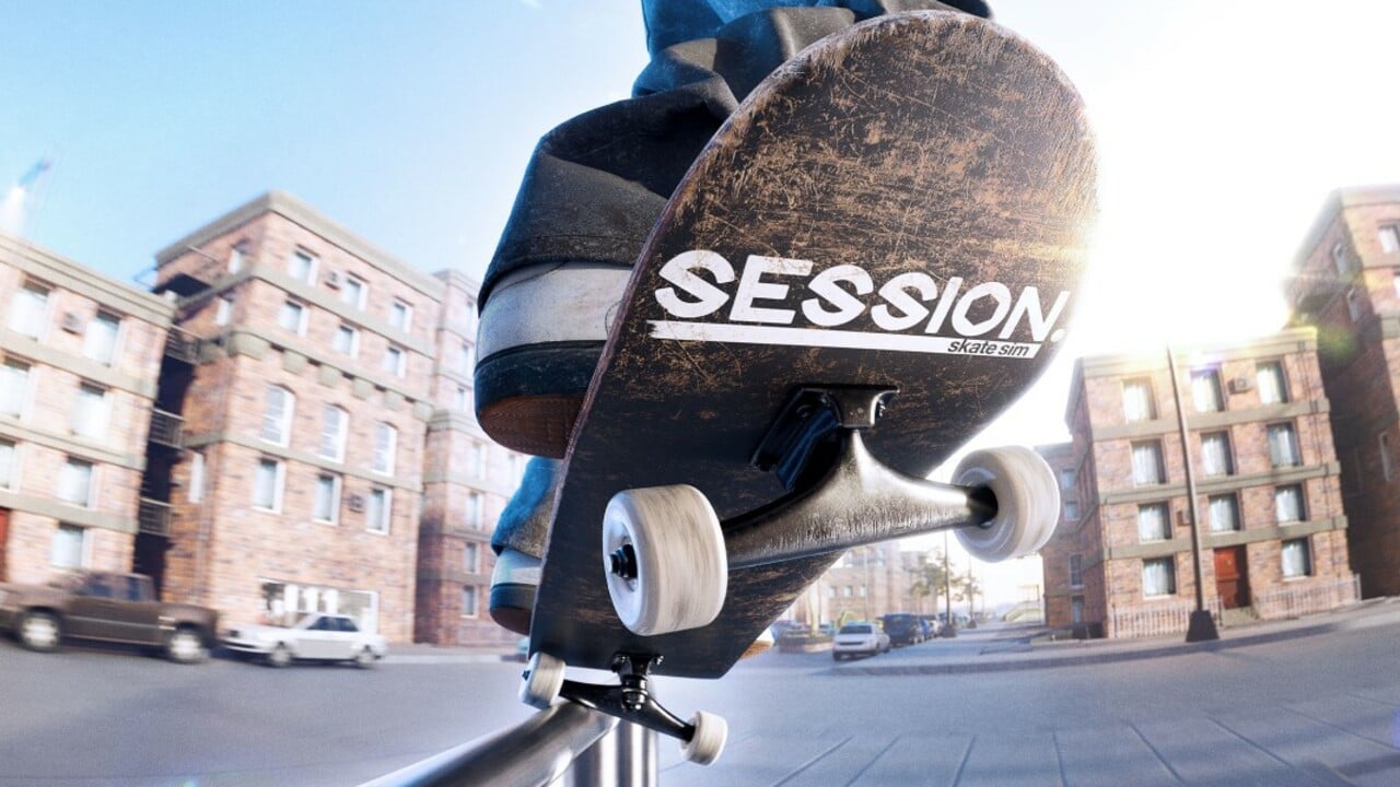 Session: Skate Sim title screen for Nintendo Switch