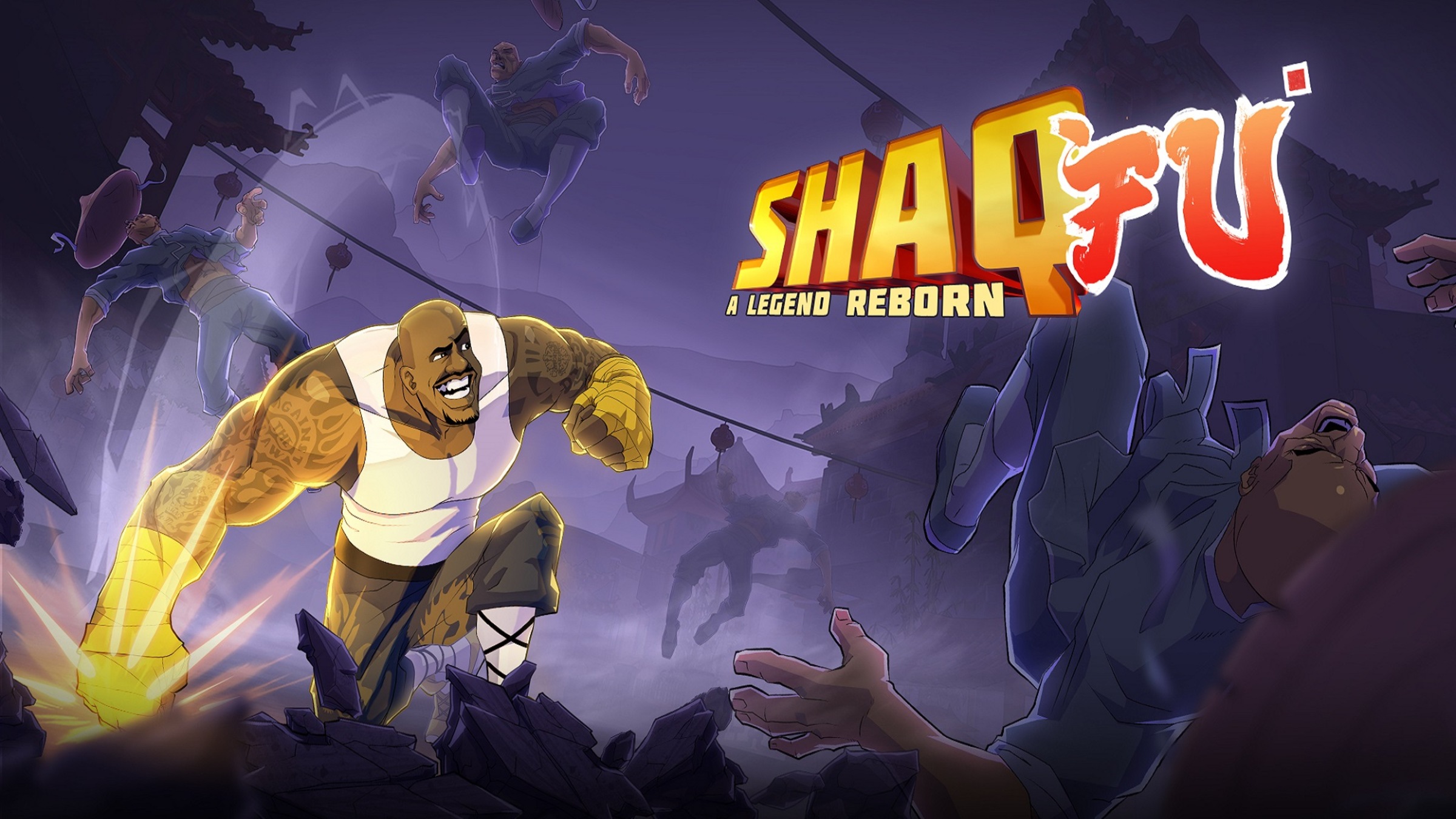 Shaq Fu: A Legend Reborn title screen for Nintendo Switch
