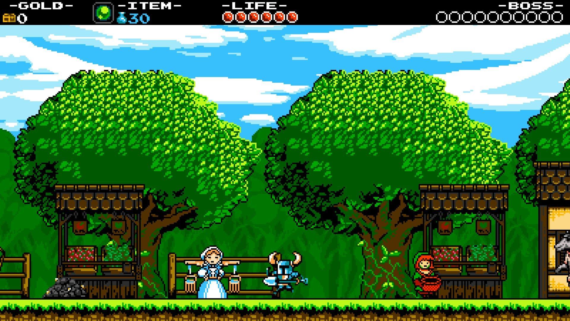Shovel Knight: Treasure Trove title screen for Nintendo Switch