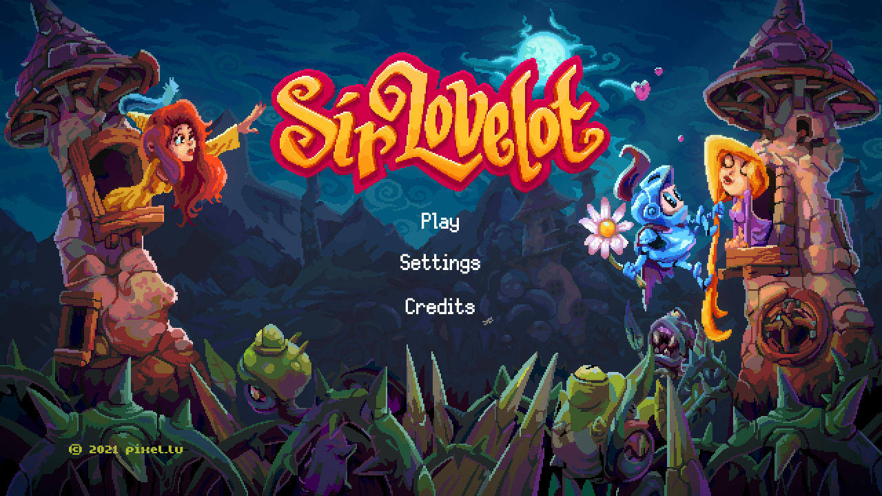Sir Lovelot title screen for Nintendo Switch