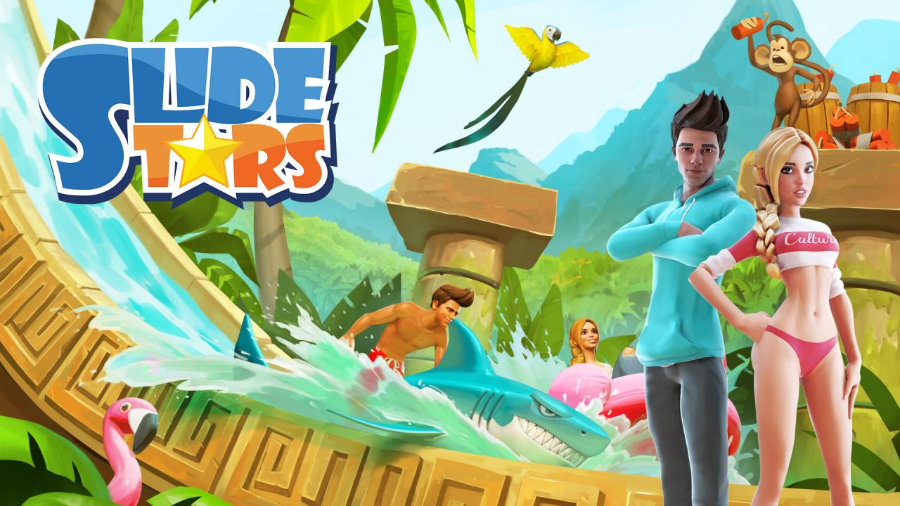 Slide Stars title screen for Nintendo Switch