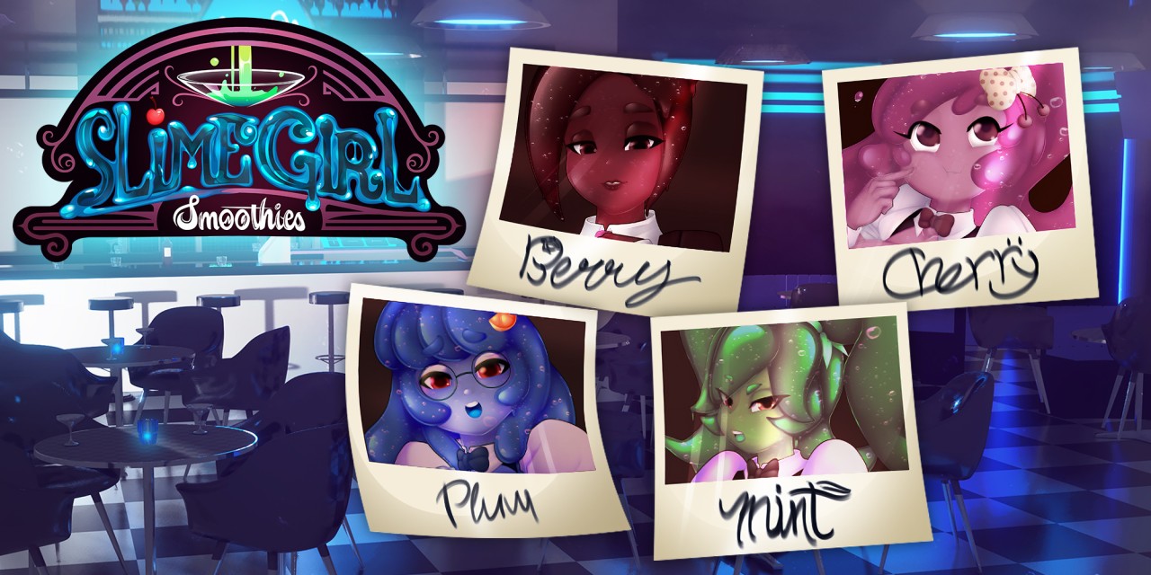Slime Girl Smoothies title screen for Nintendo Switch