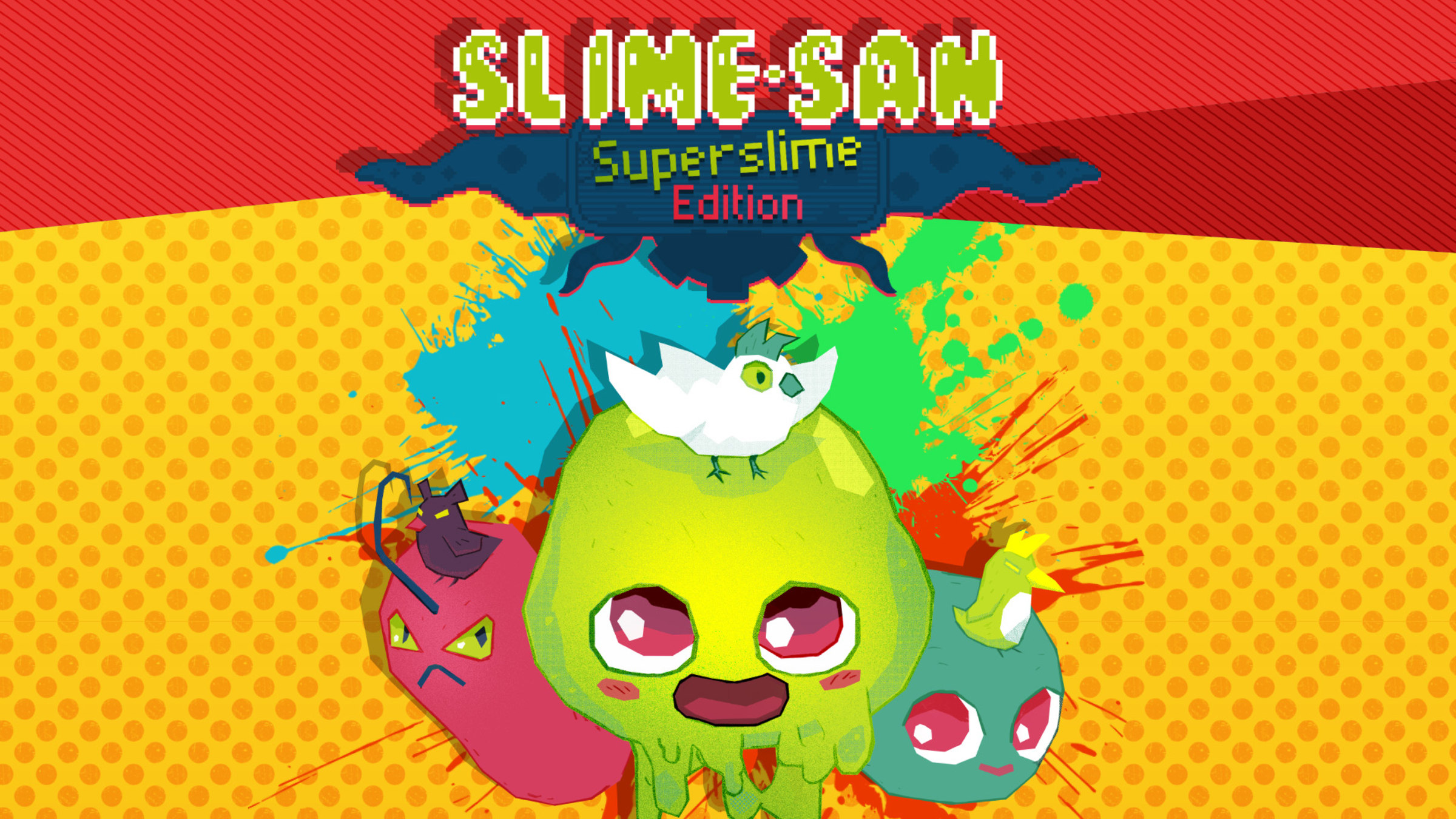 Slime-San title screen for Nintendo Switch