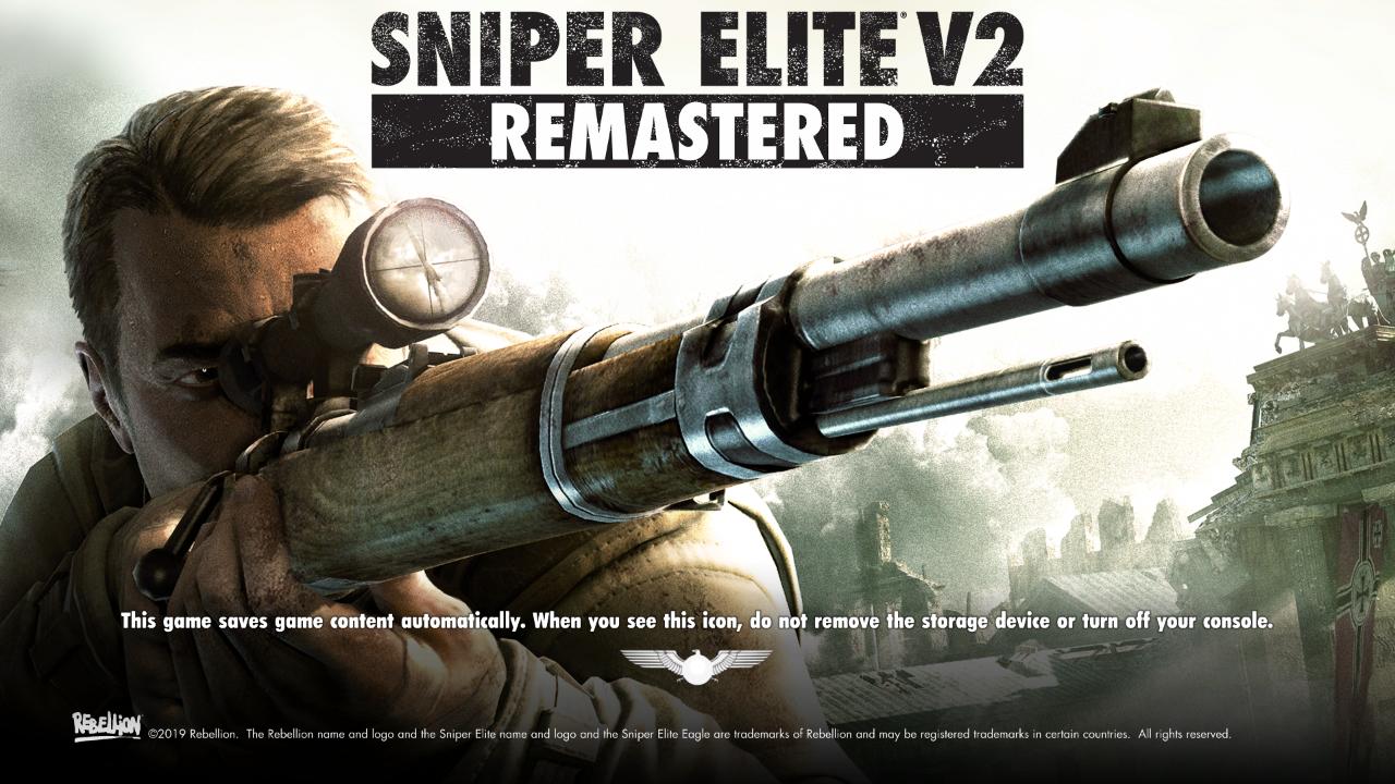 Sniper Elite V2 Remastered title screen for Nintendo Switch