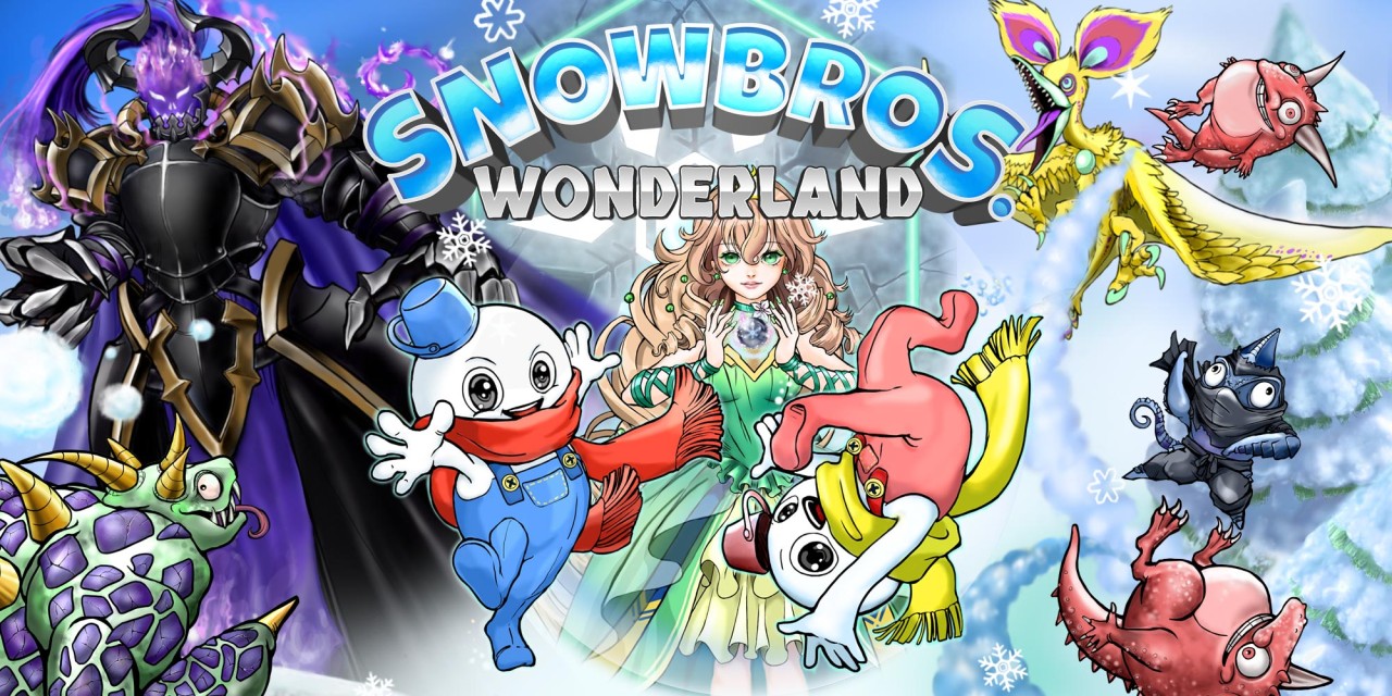Snow Bros. Wonderland title screen for Nintendo Switch