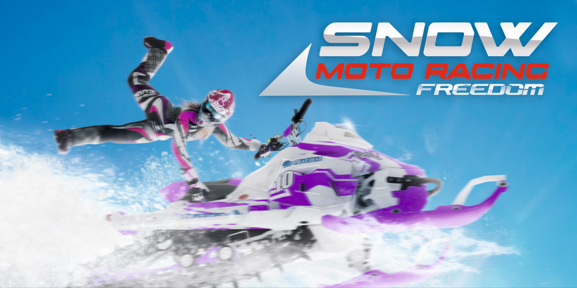 Snow Moto Racing Freedom title screen for Nintendo Switch