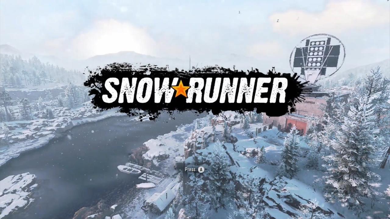 SnowRunner title screen for Nintendo Switch
