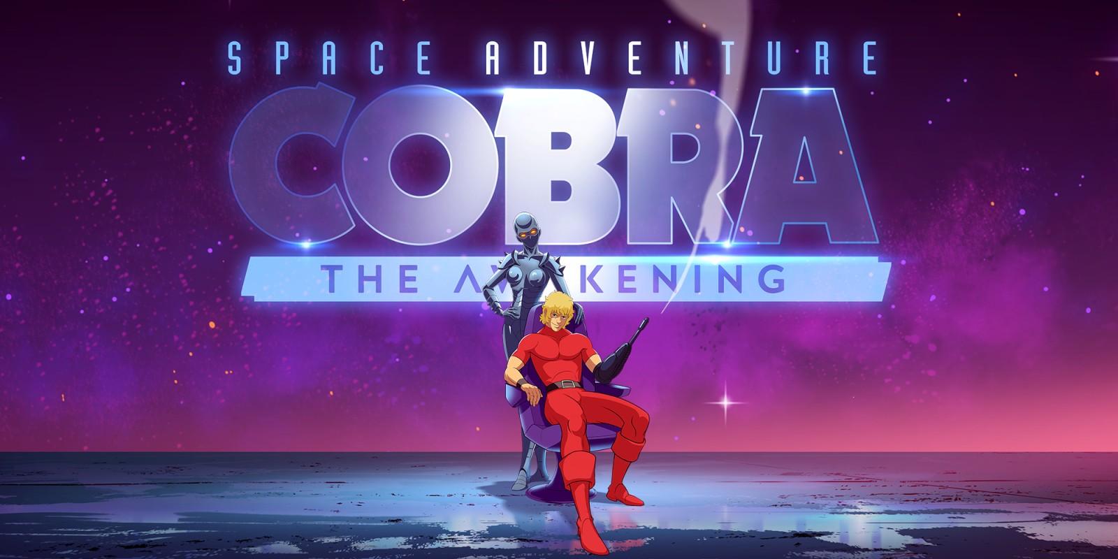 Space Adventure Cobra: The Awakening title screen for Nintendo Switch